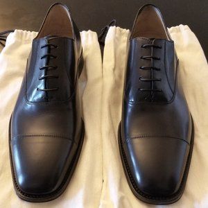 Air Lucarno Cap Toe Shoes (Black) by Cole Haan